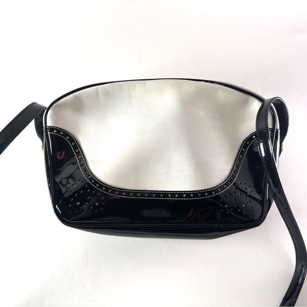 Salvatore Ferragamo Black and White Crossbody Bag